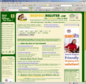 Web Address Registration at webpage-copyright.com