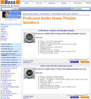 Proficient Audio Home Theater Speakers by bassburglaralarms.com