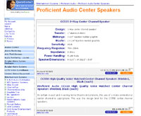 Proficient Audio Center Speakers by bassburglaralarms.com
