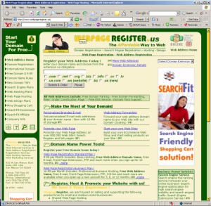 Web Page Registration - Domain  Registration by webpageregister.us