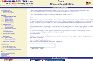 Cheap Domain Registration by url.101domainregister.com