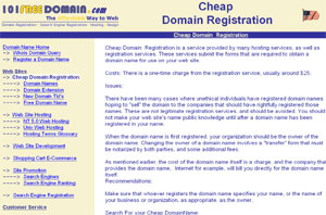 Cheap Domain Registration by registry.101freedomain.com