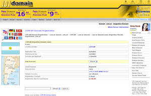 Domain .COM.AR- Argentina Domain Registration .COM.AR by 101domain.com
