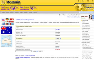 Domain .COM.AU - Australia Domain Registration .COM.AU by 101domain.com
