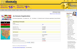 .KE Domain Registration - Kenya Domain Name KE by 101domain.com