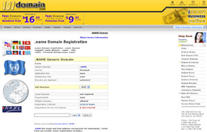 .NAME Domain Registration - Domain .NAME by 101domain.com