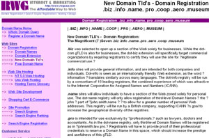 New Domain Tld's by registration.101order.com