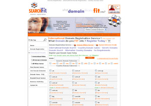 Register Country Domains by searchfit.info