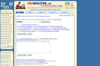 Register your Web Site - Online by 101register.us