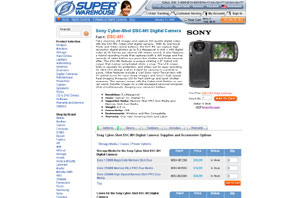 Sony Digital Cameras by superwarehouse.com
