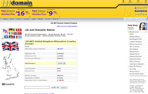 .UK.NET Domain Name - United Kingdom Domain Name UK.NET by 101domain.com