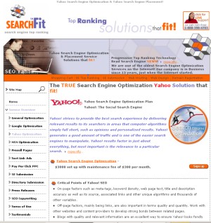 Yahoo SEO Search Engine Optimization